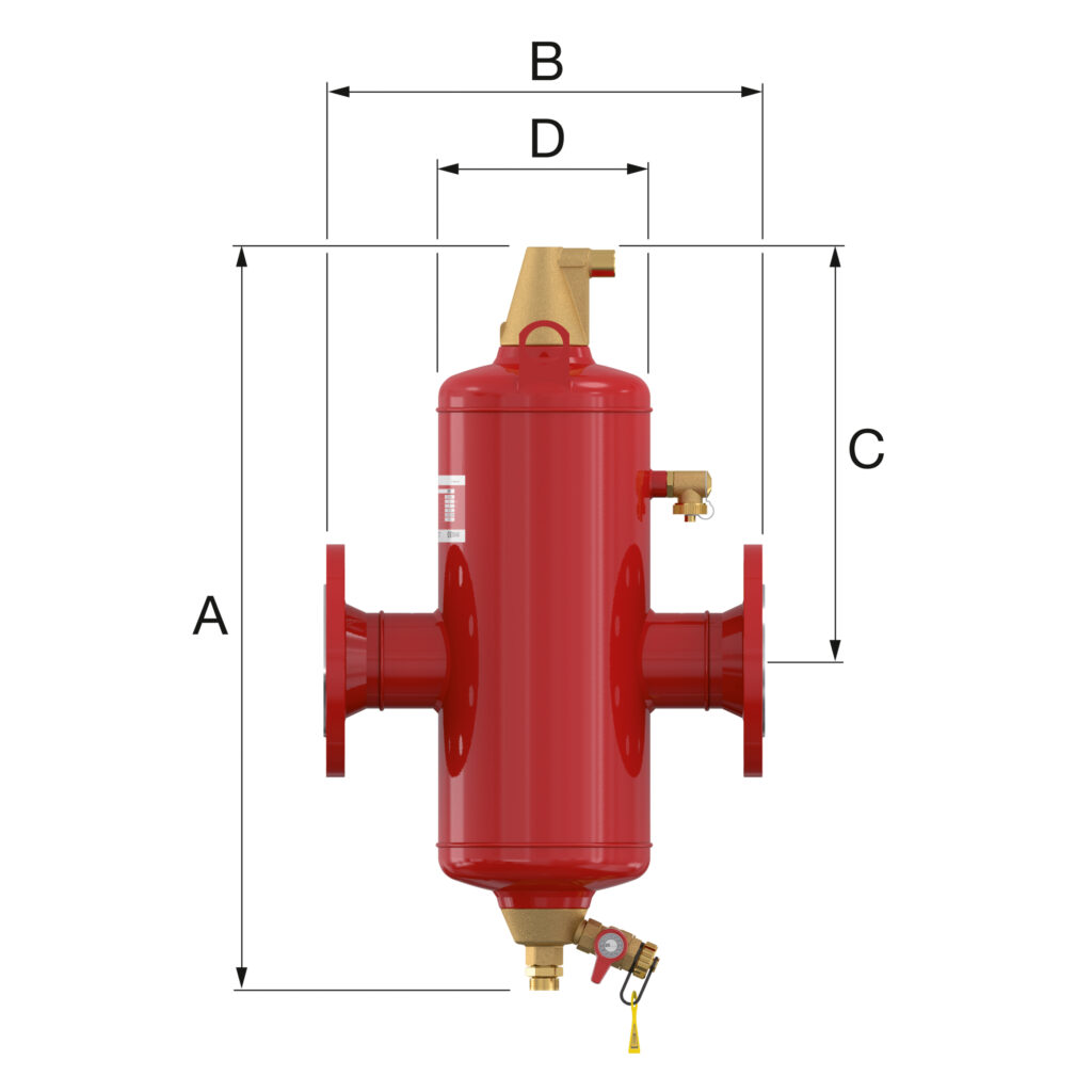 Bộ tách khử cặn, khí thông minh Flamcovent Clean Smart F - 10.0 bar
