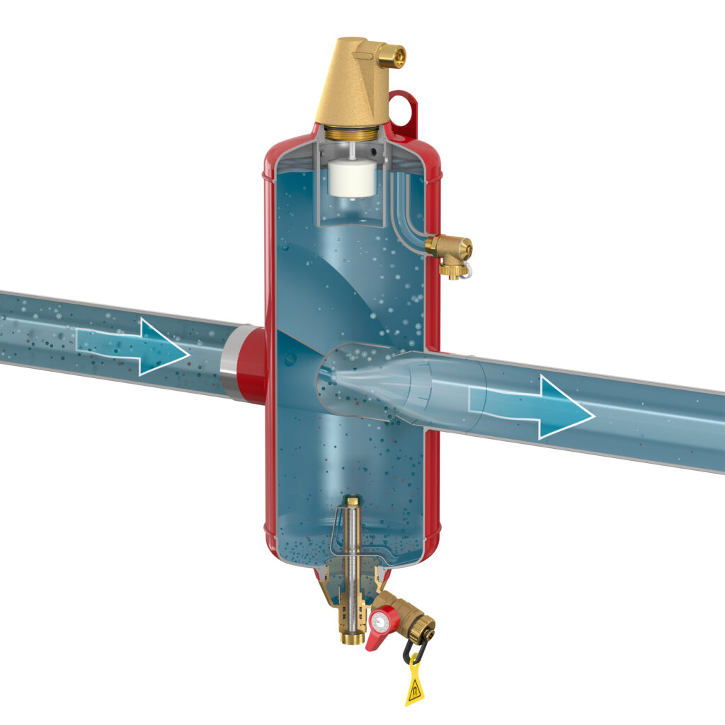 Bộ tách cặn, khử khí thông minh Flamcovent Clean Smart F - ANSI flanges