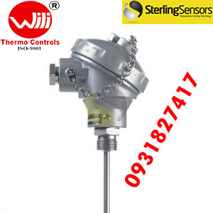 Pt100 with Standard (KNE) Terminal Head and Process Fitting Sterling sensors 