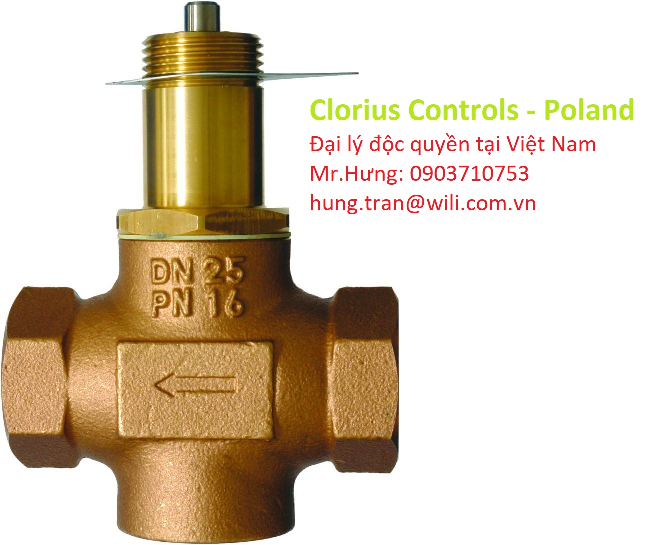 1. L1SB Van điều khiển 2-way L1SB Clorius DN25 - Poland, L1SB 1"