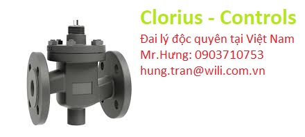 1. M2F Van điều khiển 2-way M2F DN50 Clorius – Poland, Nối bích