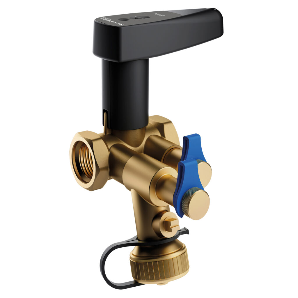 Van cân bằng NexusValve Vertex với van bi và xả nước