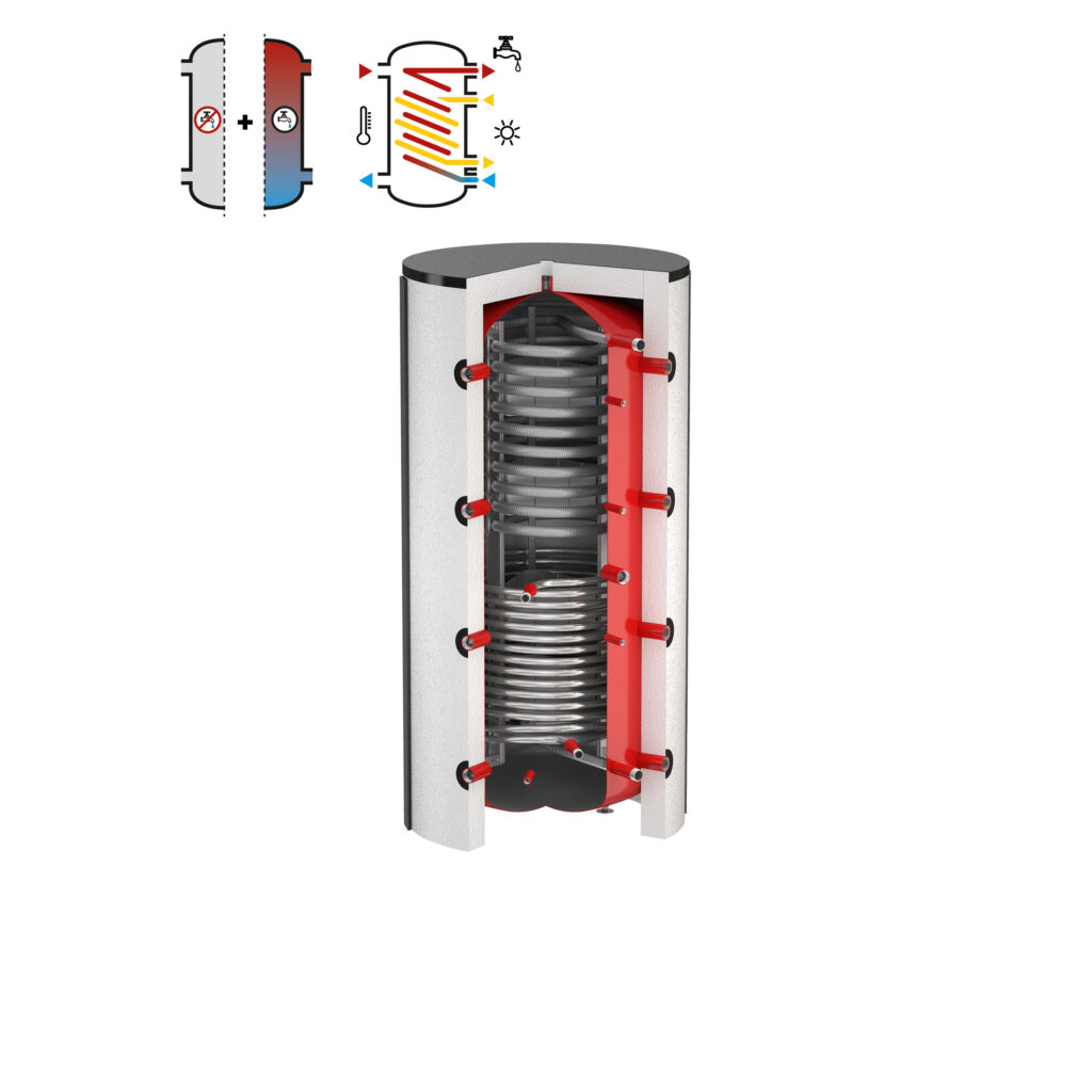 Bồn nước nóng kết nối đa hệ thống Combi FlexTherm Duo FWS